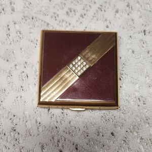 Vintage Gold and Brown Compact